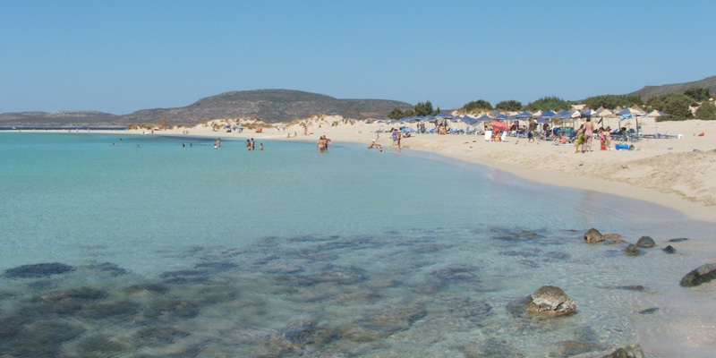 Bellissima spiaggia Elafonisos Grecia