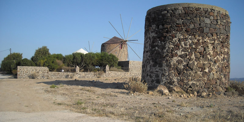 Mulini dell'isola di Milos Grecia