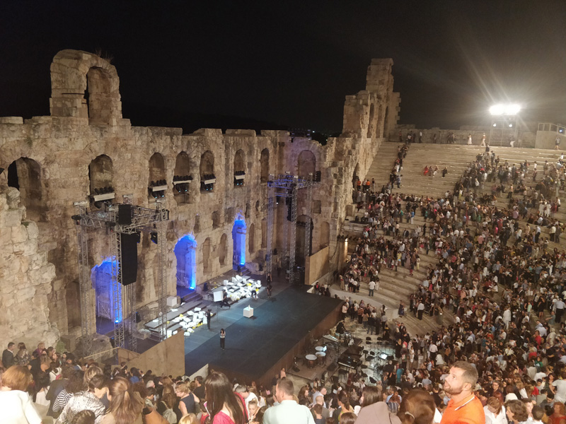 Rappresentazione Atene Teatro Odeon di Erode Attico